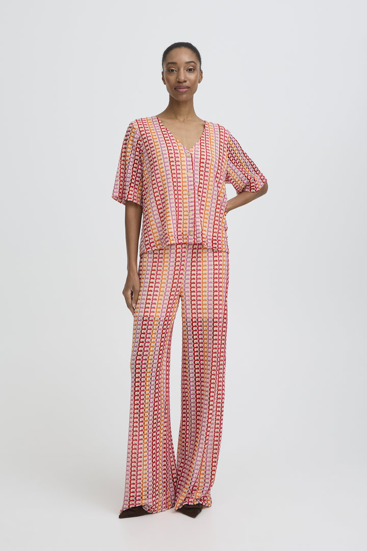 b.young Prisca Short Sleeve Blouse