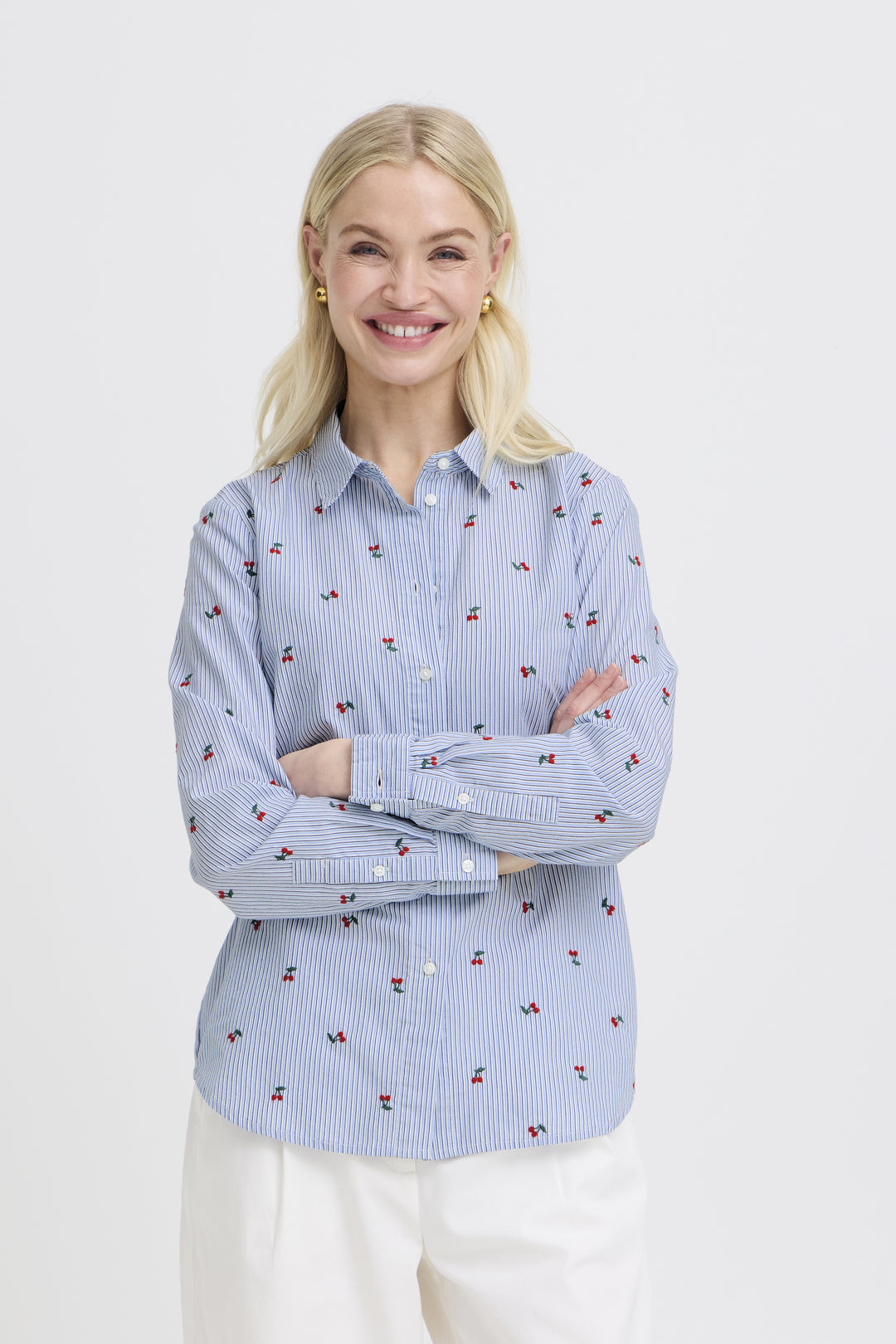 b.young Fenix Printed Button Down