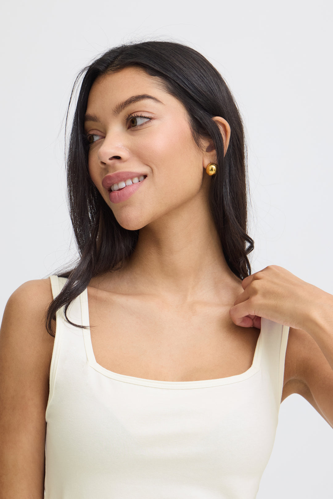 b.young Pandinna Square Neck Tank Top