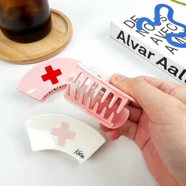 Acetate Pill Hair Clips,Nurses Day Hair Claw Clip: A