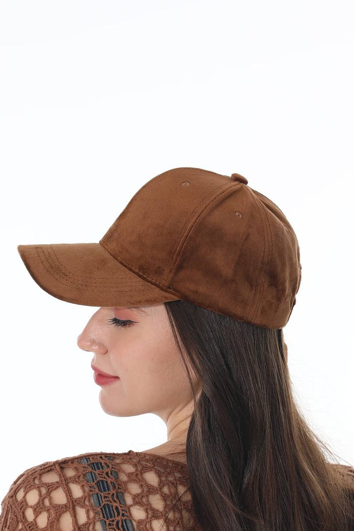 Soft Suede Baseball Cap