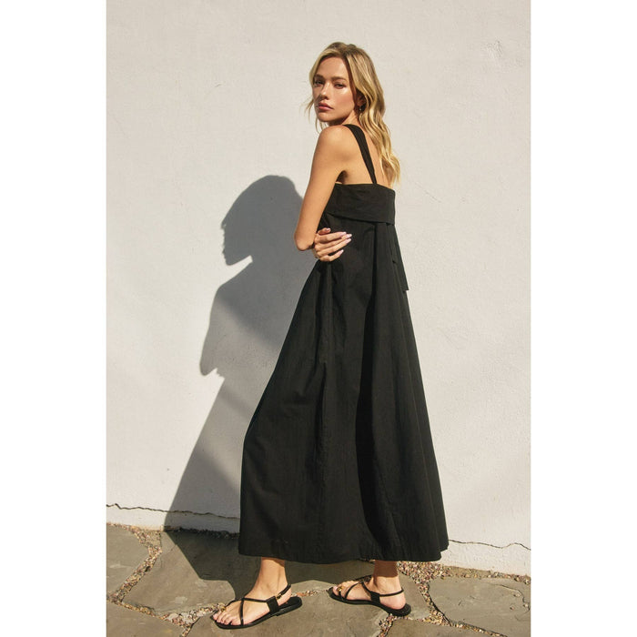 Cotton Halter Neck Maxi Dress
