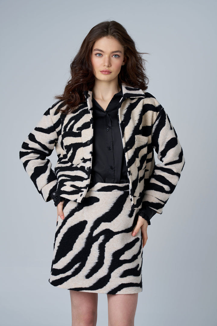 Astrid Zebra Print Jacket