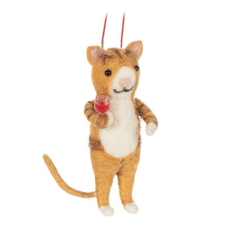 Wine Cat Ornaments