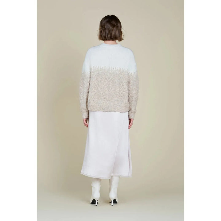 Mixed-Up Yarn Knit Sweater