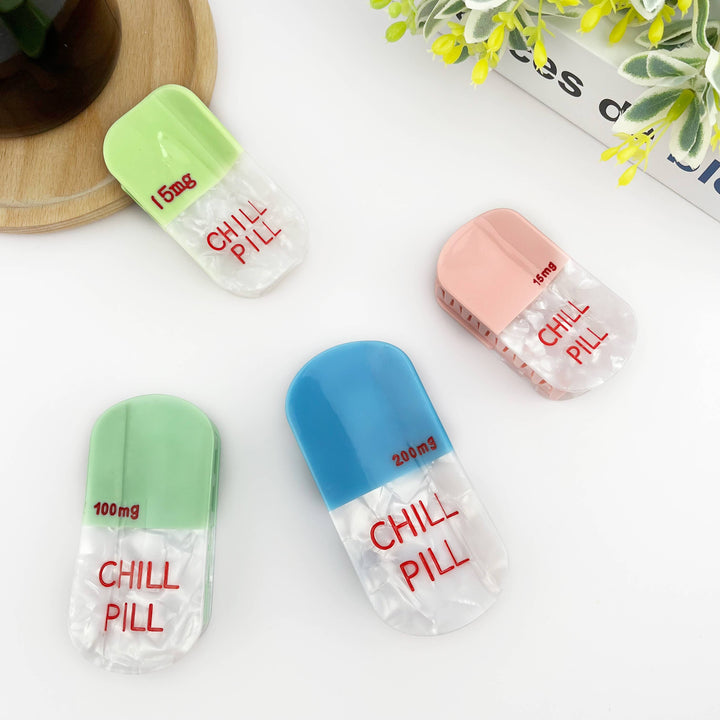 Acetate Pill Hair Clips,Nurses Day Hair Claw Clip: A