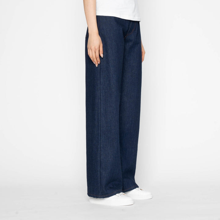 Naked &amp; Famous Denim Wide Wild West Vertical Slub Denim