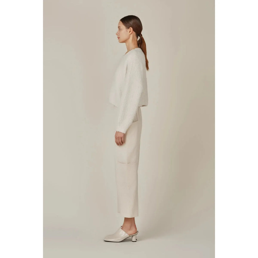 Fuzzy Cropped & Cozy Knit Sweater