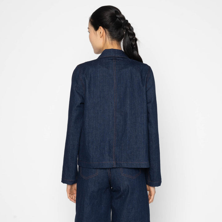 Naked &amp; Famous Denim Vertical Slub Denim Jacket
