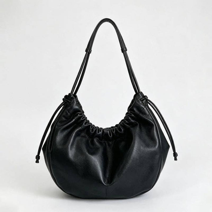 Large Casual Crossbody Hobo Bag: Apricot / F