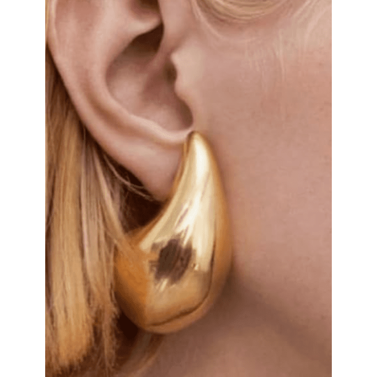 Mega Tear Drop Hoopish Earring