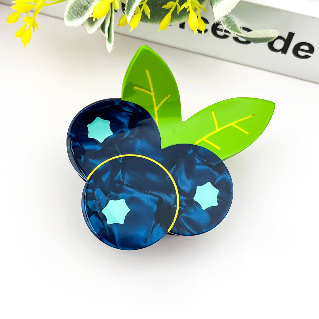 Blueberry Hair Claw Clip, Acetate Fruit Hair Clip: Papaya
