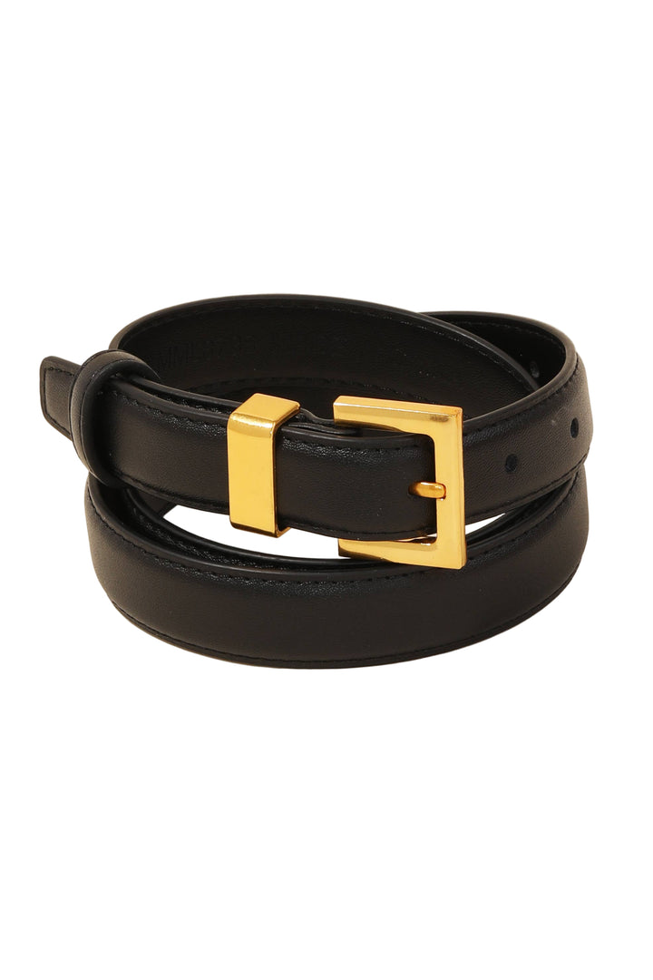 Leather Square Buckle Belt