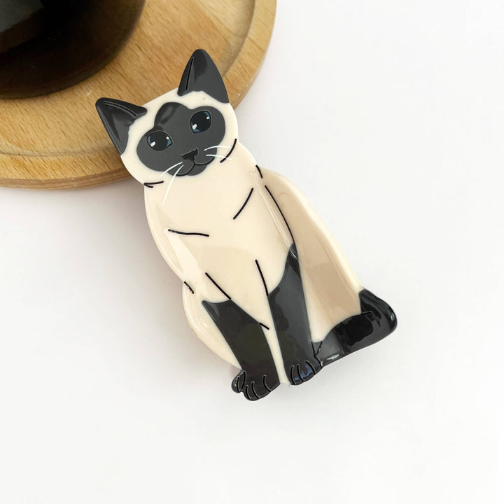 Sitting Cat Hair Claw Clip Collection, Animal Hair Clip: Ocelot