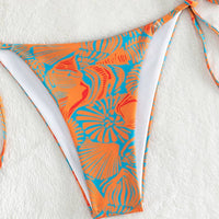 Floral Print Triangle Bikini