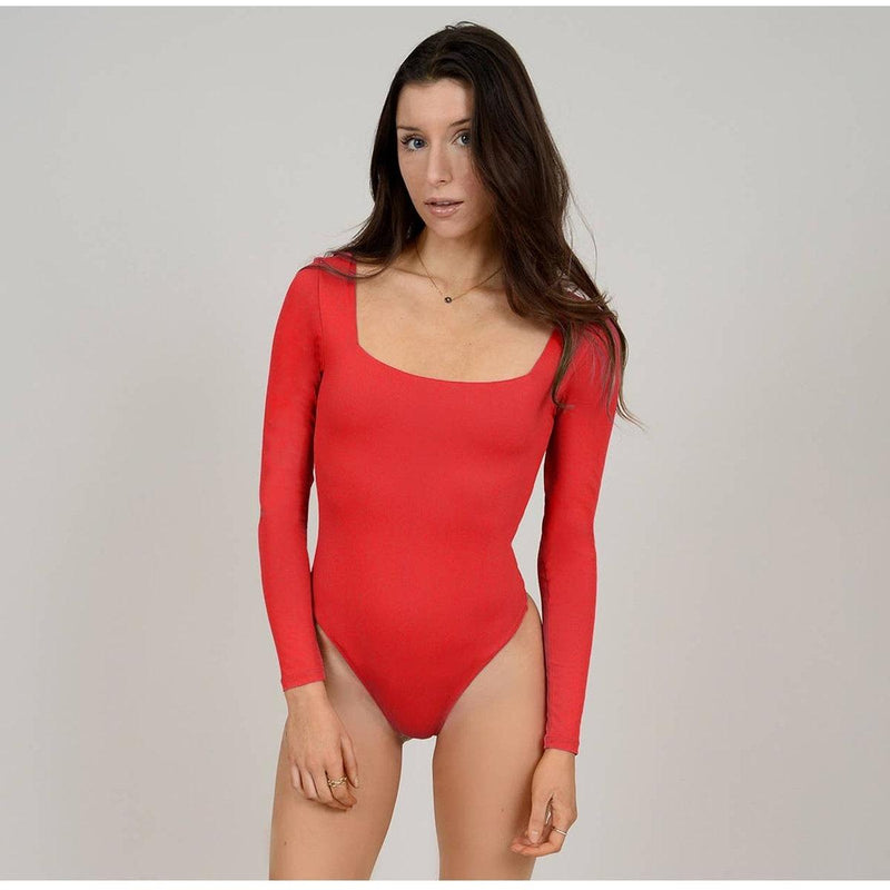 Long Sleeve Square Neck Bodysuit