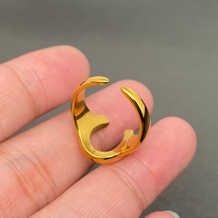 Horseshoe 18K Gold Plated Ring
