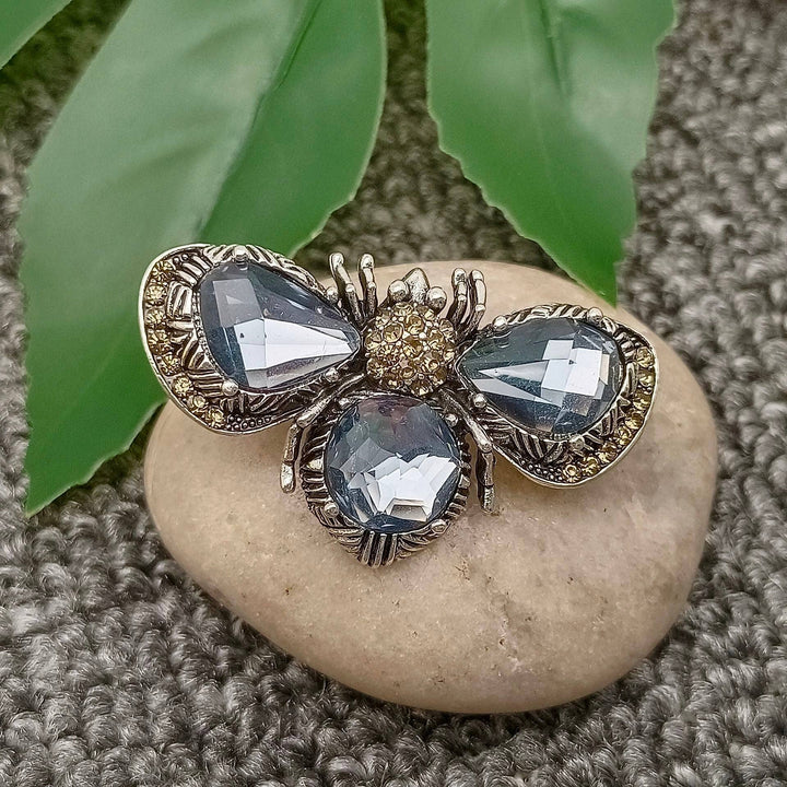 Sparkling Rhinestone Bee Brooch