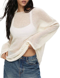 Ladies Hollow Knit Top