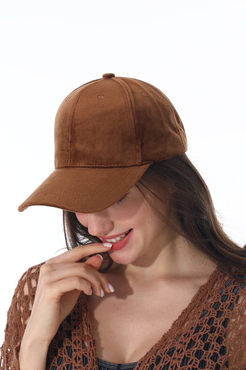 Soft Suede Baseball Cap