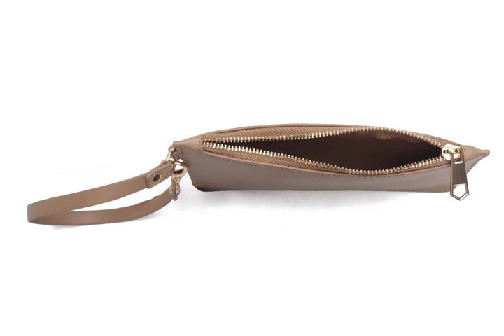 AS60156 Madison 2 in 1 Tote Bag and Wrislet Set: Brown
