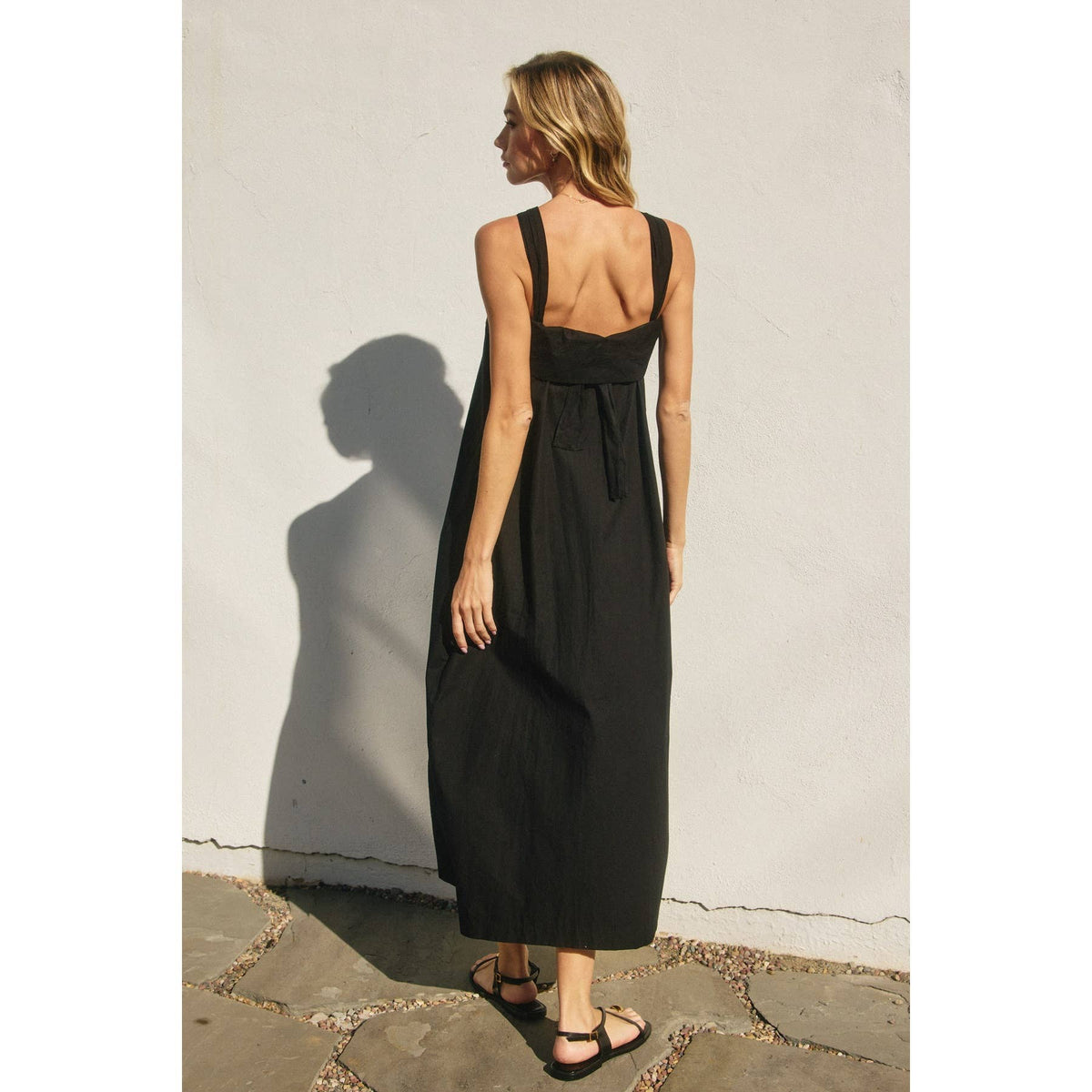 Cotton Halter Neck Maxi Dress