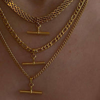 Punk T-Bar Pendant Necklace DPJN42: 2