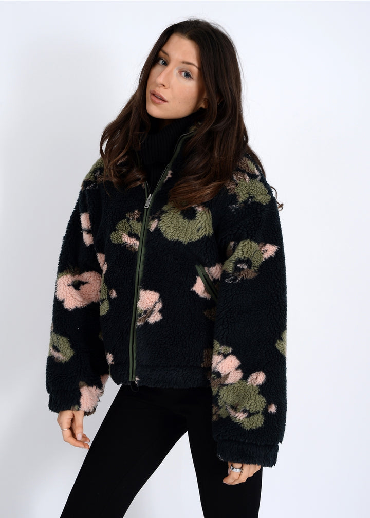 Lola's Room Rosey Sherpa Zip Jacket