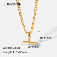 Punk T-Bar Pendant Necklace DPJN42: 2