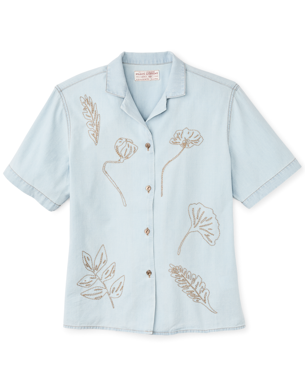 Filson Women's Short Sleeve Embroidered Camp Shirt