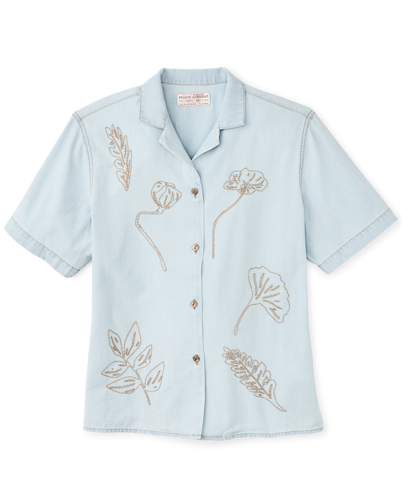 Filson Women's Short Sleeve Embroidered Camp Shirt