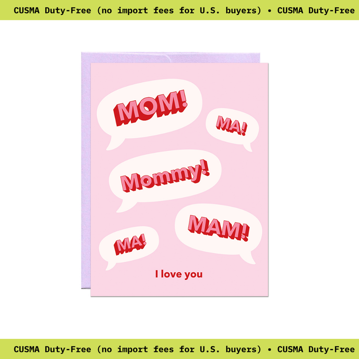 Mom! I Love You | Mother&