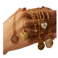 Vintage Zircon Heart Necklace DPJN49: 8