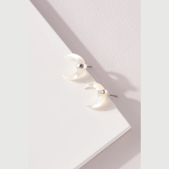 Horn Shape Stud Earrings