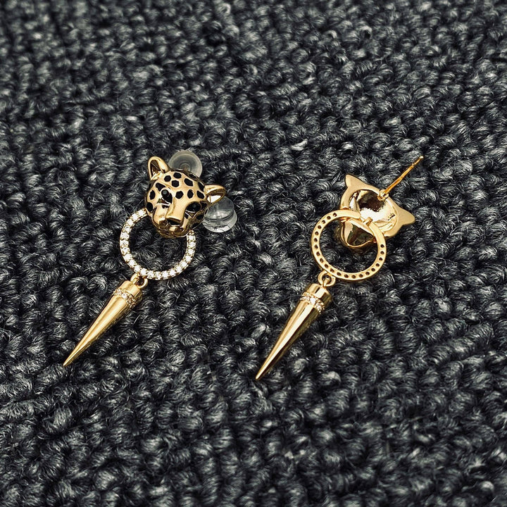 Leopard Head Earrings