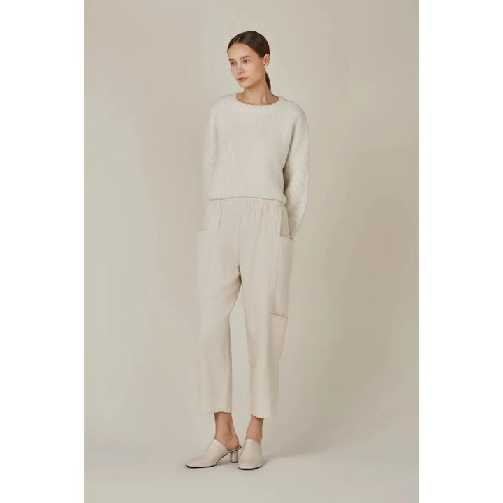 Fuzzy Cropped & Cozy Knit Sweater