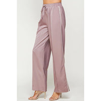 Rhinestone Cowgirl Satin Track Pants