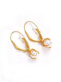 Geometric Drop Earrings: GOLD / One_size