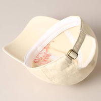 Day Drinkin' Text Embroidered Baseball Cap: