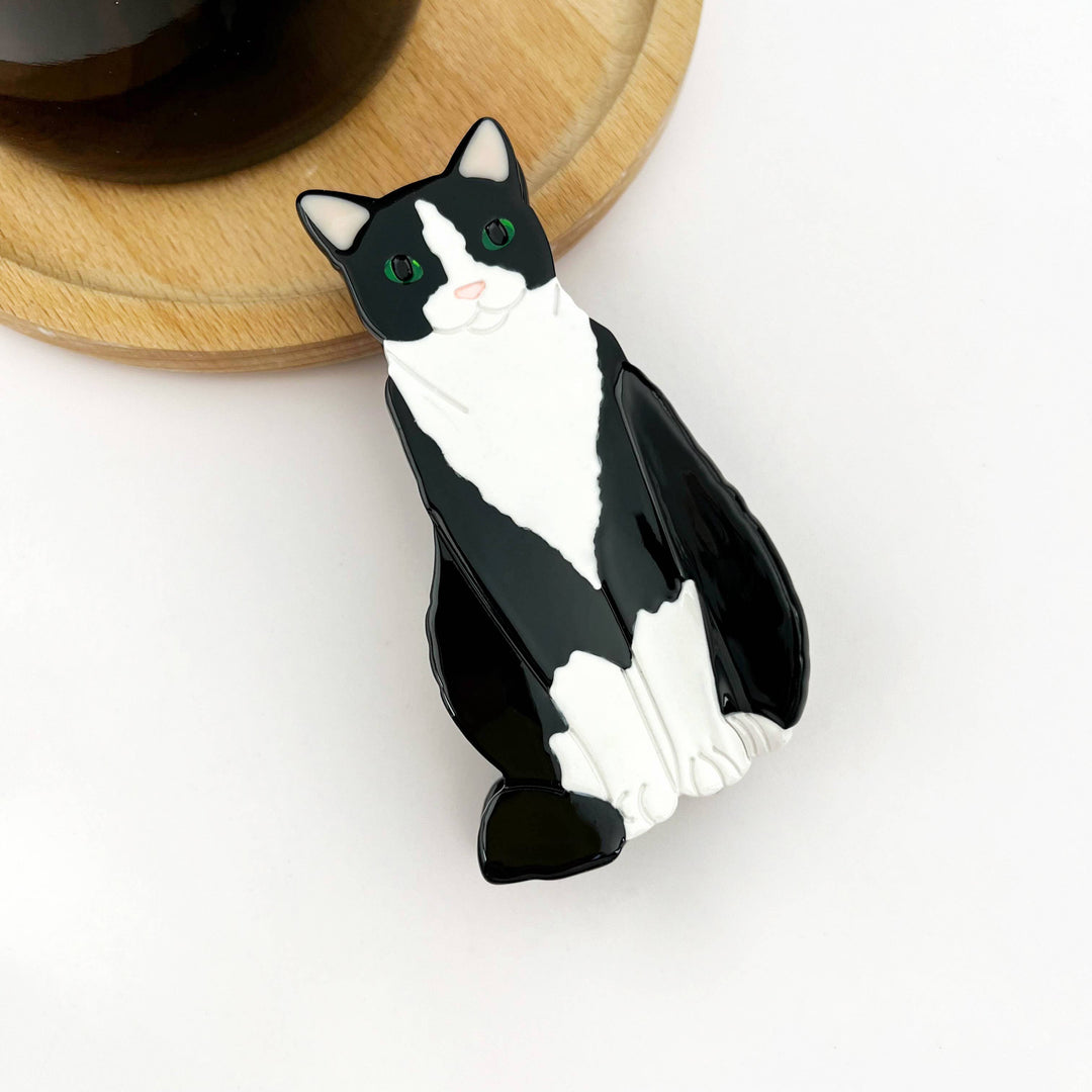 Sitting Cat Hair Claw Clip Collection, Animal Hair Clip: Ocelot