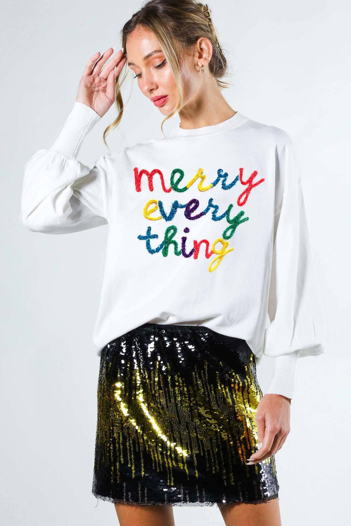 Vine and Love Merry Everything Knit Sweater