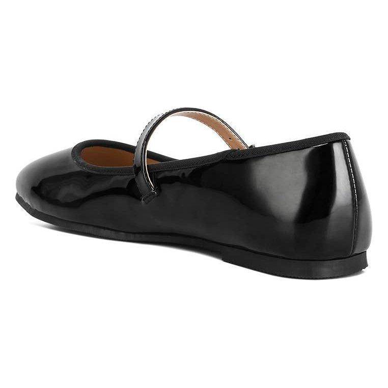 Posy Patent Mary Jane Flats