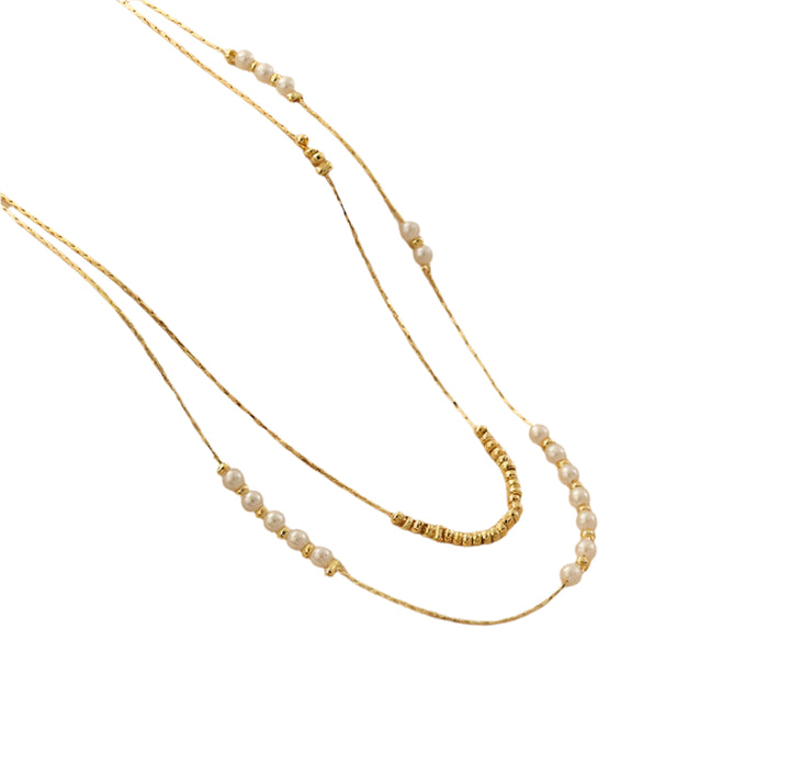 Elegant White Beads Necklace