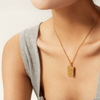 Vintage Zircon Heart Necklace DPJN49: 8
