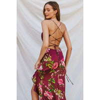 Perfect Option Open Back Ruffled Maxi Dress