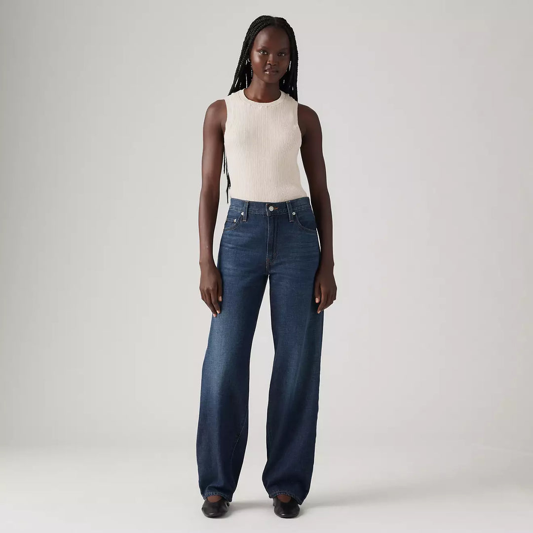 Baggy Dad Linen+ Denim Lightweight Women's Jeans