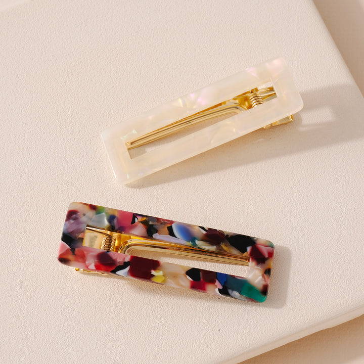 Set of 4 Mixed Acetate Hair Clips