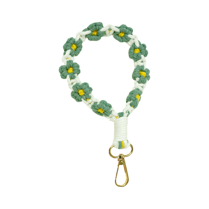 Daisy Wristlet Keychain