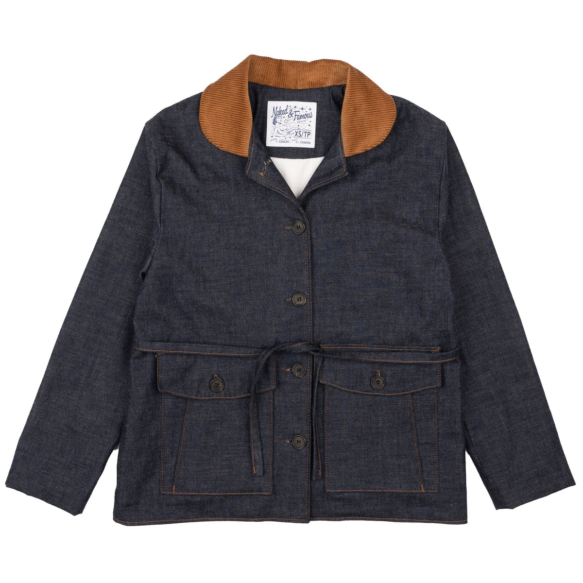 Naked & Famous Balmoral Jacket Slub Nep Rinsed Indigo
