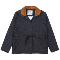 Naked & Famous Balmoral Jacket Slub Nep Rinsed Indigo